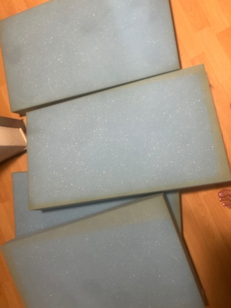 Blauwe schuimblokken voor knutselen of opvulling, Nieuw, Kunststof, Blauw, Knutselmateriaal