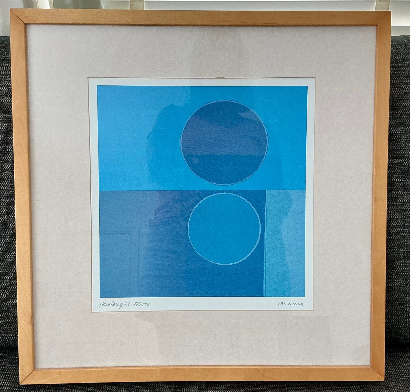 IKEA print Amaina Midnight Moon, Ophalen of Verzenden