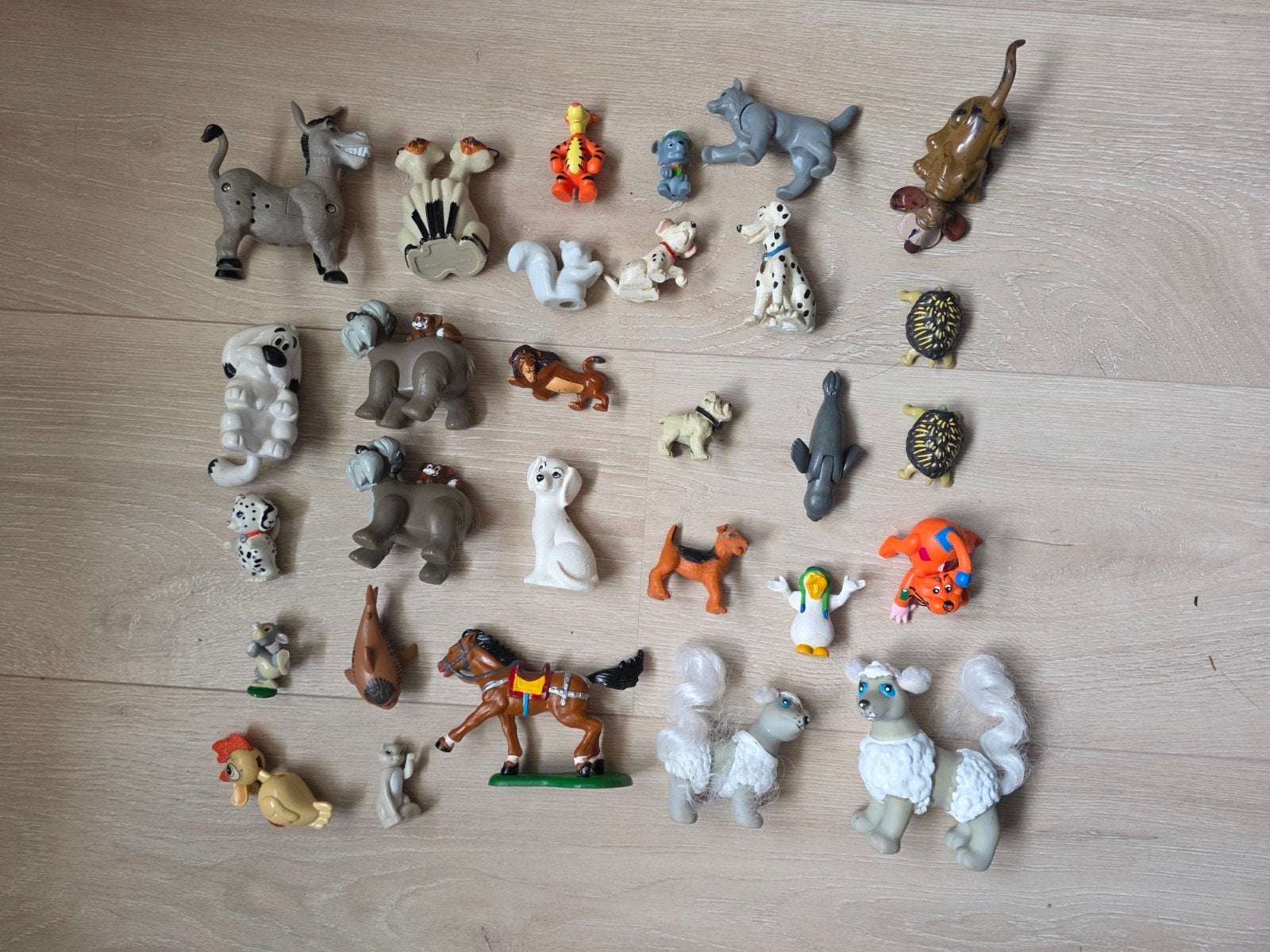 Set met diverse dierenfiguren: honden, katten, paard, etc., Ophalen of Verzenden, Gebruikt, Overige typen