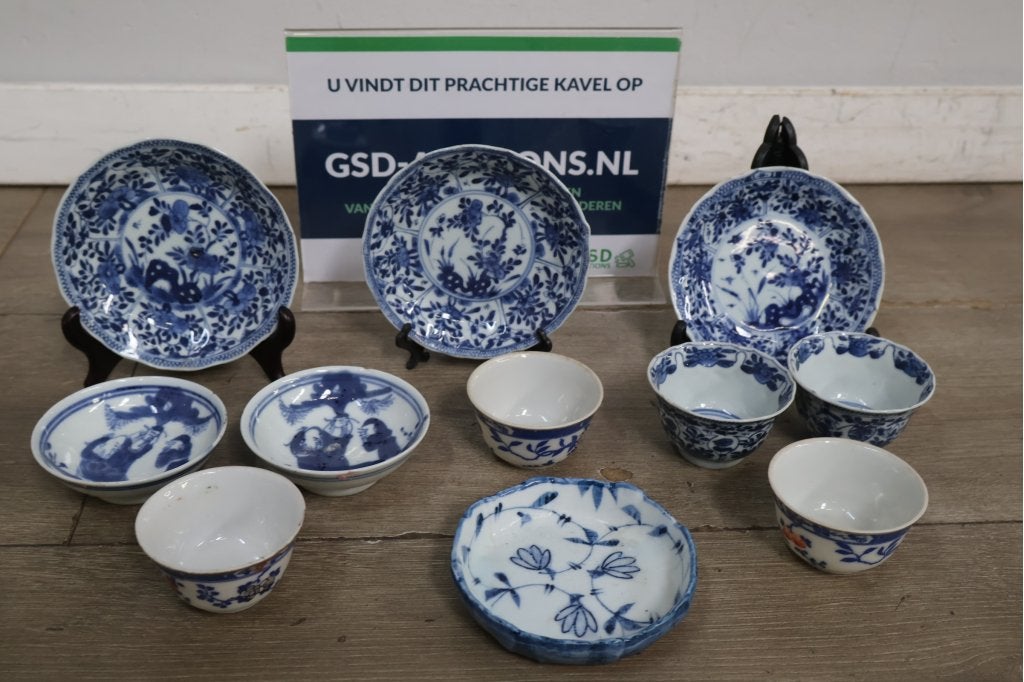 Blauw-wit handgeschilderd Chinees porseleinen servies, Huis en Inrichting, Ophalen of Verzenden, Niet ingevuld, Niet ingevuld