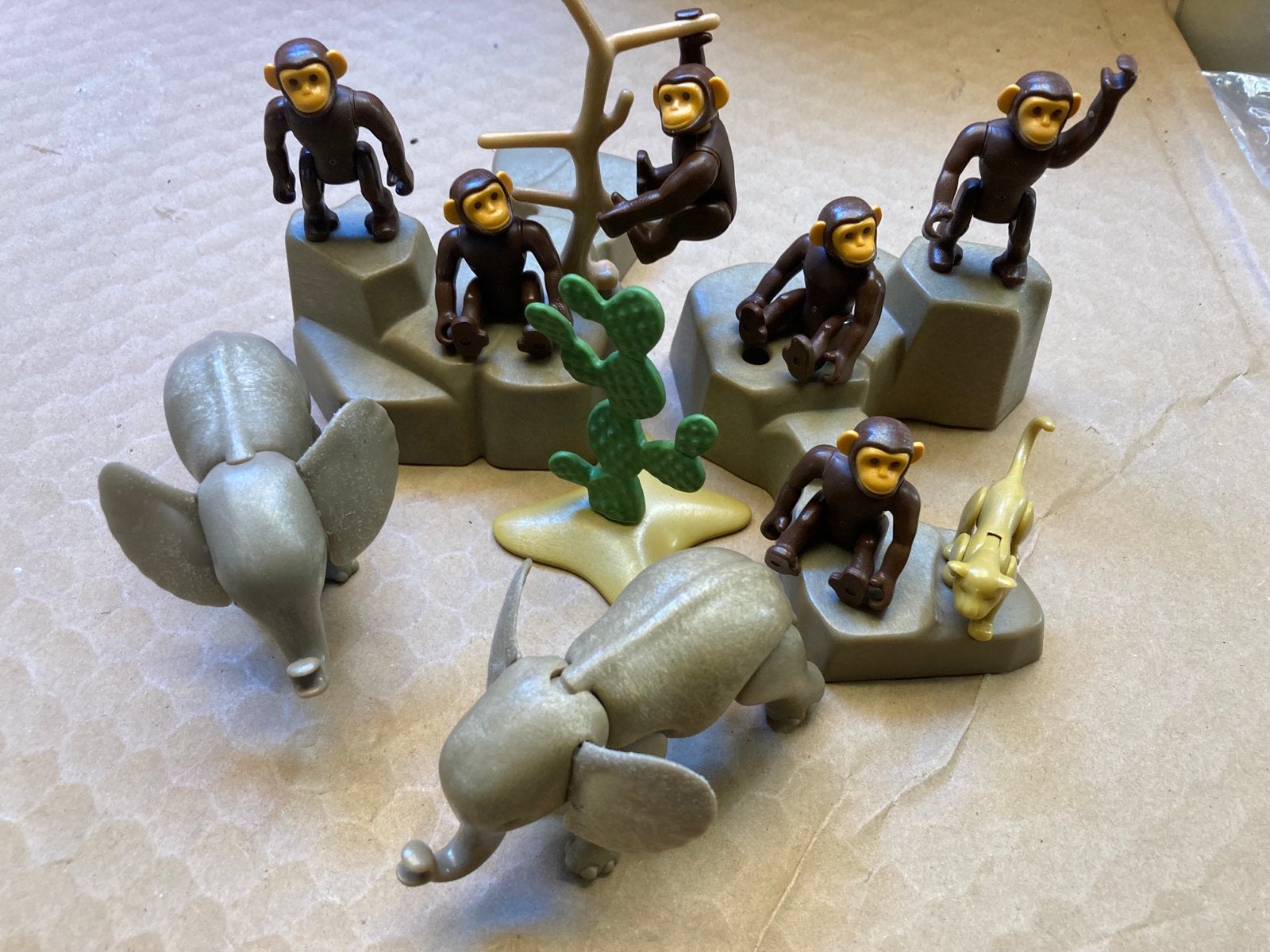 Grote verzameling Playmobil: apen, olifanten, figuren en mee, Kinderen en Baby's, Ophalen of Verzenden, Gebruikt, Losse onderdelen