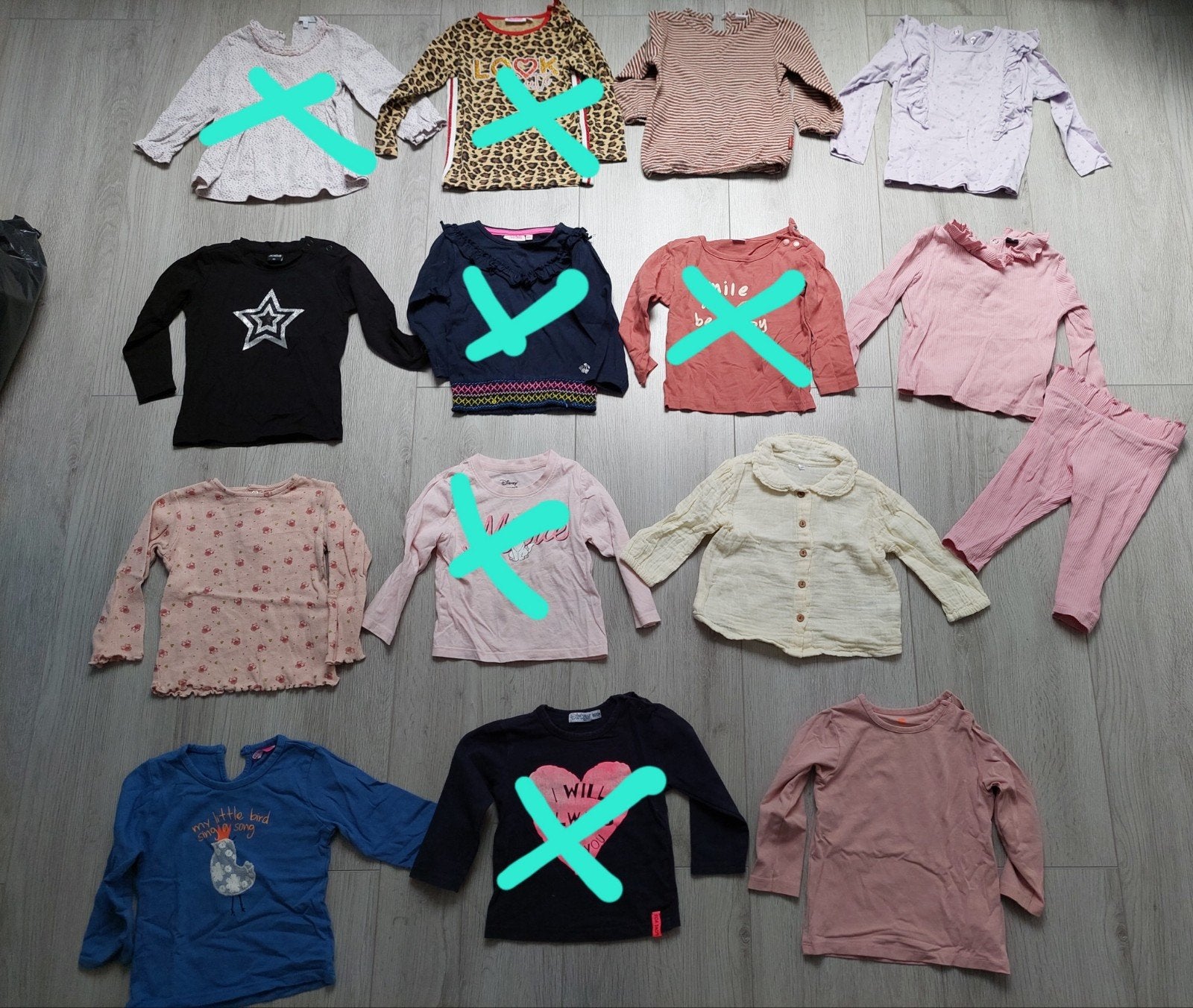 Longsleeves maat 80 meisje longsleeve shirts lange mouwen, Kinderen en Baby's, Babykleding | Maat 80, Ophalen of Verzenden, Zo goed als nieuw