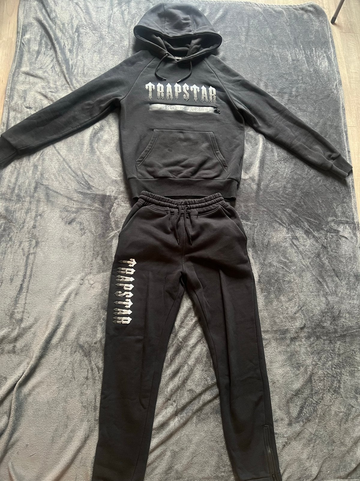 Trapstar trainingspak donkerblauw - Maat S, Ophalen, Zo goed als nieuw, Maat 46 (S) of kleiner, Zwart