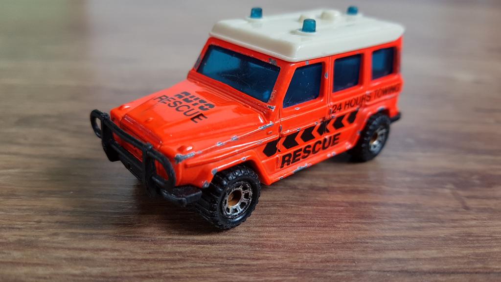 Mercedes-Benz G-Klasse 24 hours Towing Rescue Matchbox, Ophalen of Verzenden, Gebruikt, Auto