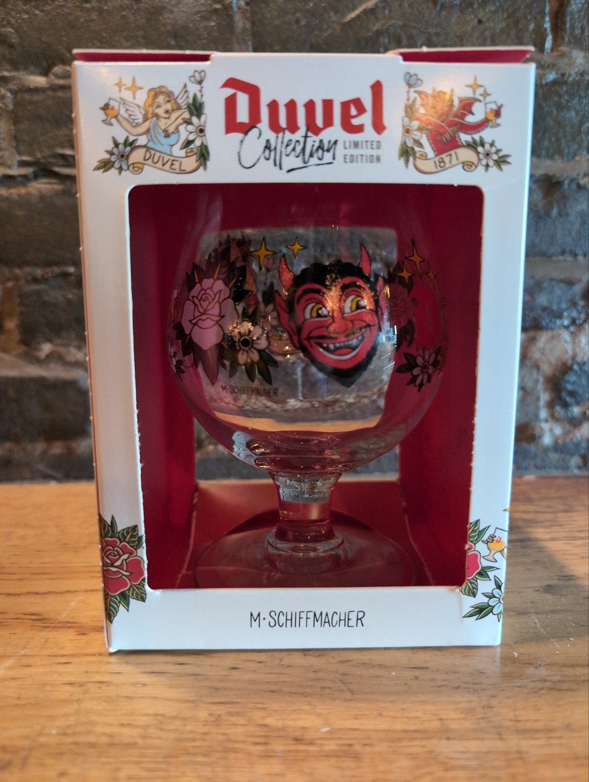 Duvel Collection Limited Edition Glas M. Schiffmacher, Verzamelen, Verzenden, Nieuw