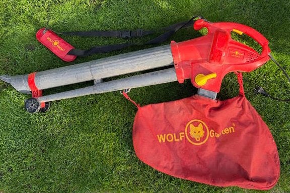 Wolf Garten LBV 2600 E Bladblazer/Bladzuiger, Gebruikt, Handgedragen, Ophalen of Verzenden, Met opvangzak