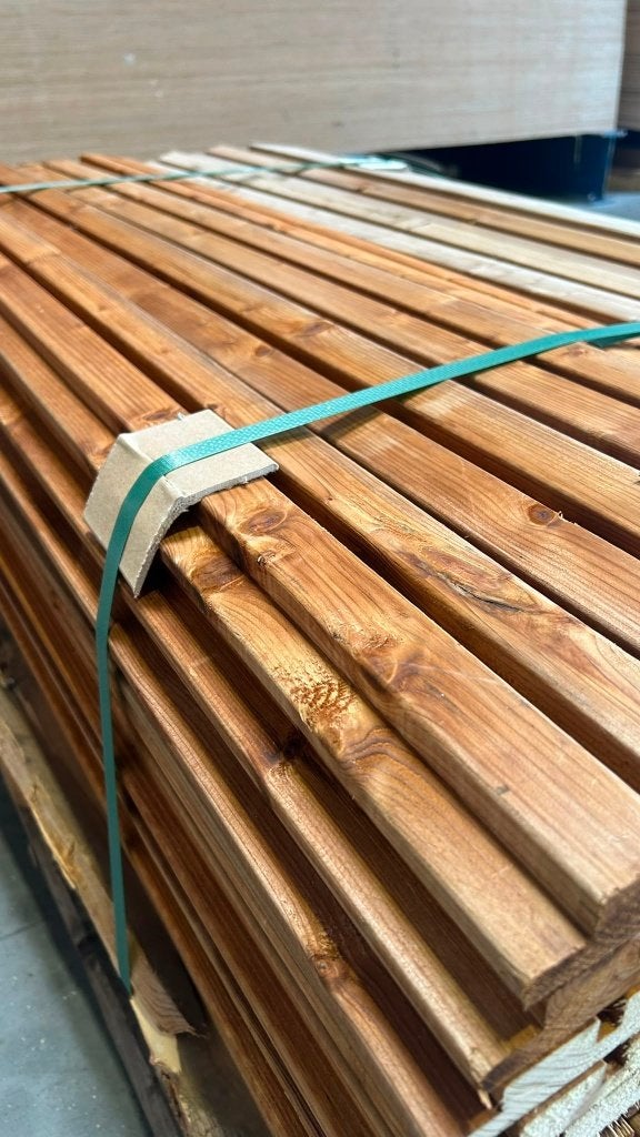 Deens rabat bruin geïmpregneerd 120cm restpartij, Tuin en Terras, Palen, Balken en Planken, Ophalen, Nieuw, Minder dan 180 cm