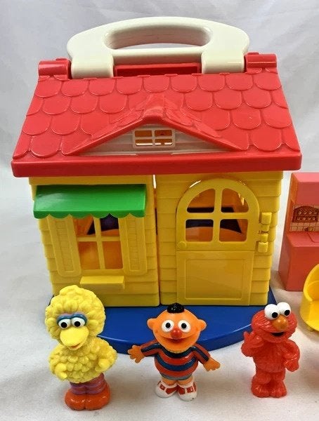 Tyco Sesamstraat Cottage huis speelset figuren vintage 1993, Coolsingel 104, 3011 AG Rotterdam, Netherlands, Verzenden, Zo goed als nieuw