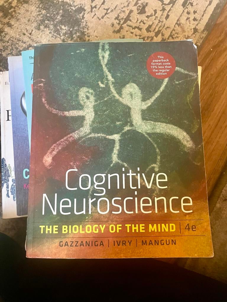 Cognitive Neuroscience: The Biology of the Mind 4e, Boeken, Ophalen of Verzenden, Gamma, Zo goed als nieuw, WO