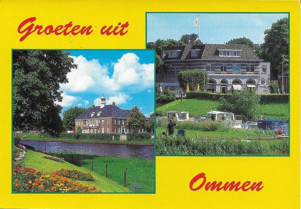 Ansichtkaart  	Ommen	2-luik 	Vecht, Verzenden, 1980 tot heden, Gelopen, Overijssel