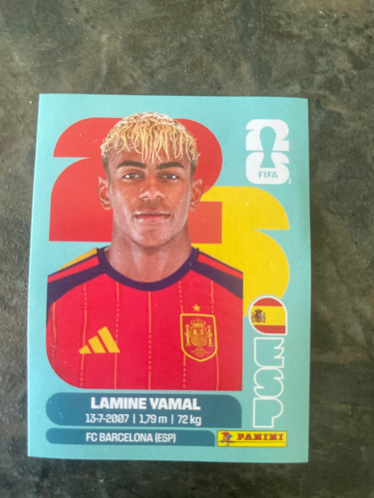 Panini FIFA World Cup 2026 Lamine Yamal Spelerskaart, Verzamelen, Verzenden, Zo goed als nieuw, Buitenlandse clubs, Spelerskaart