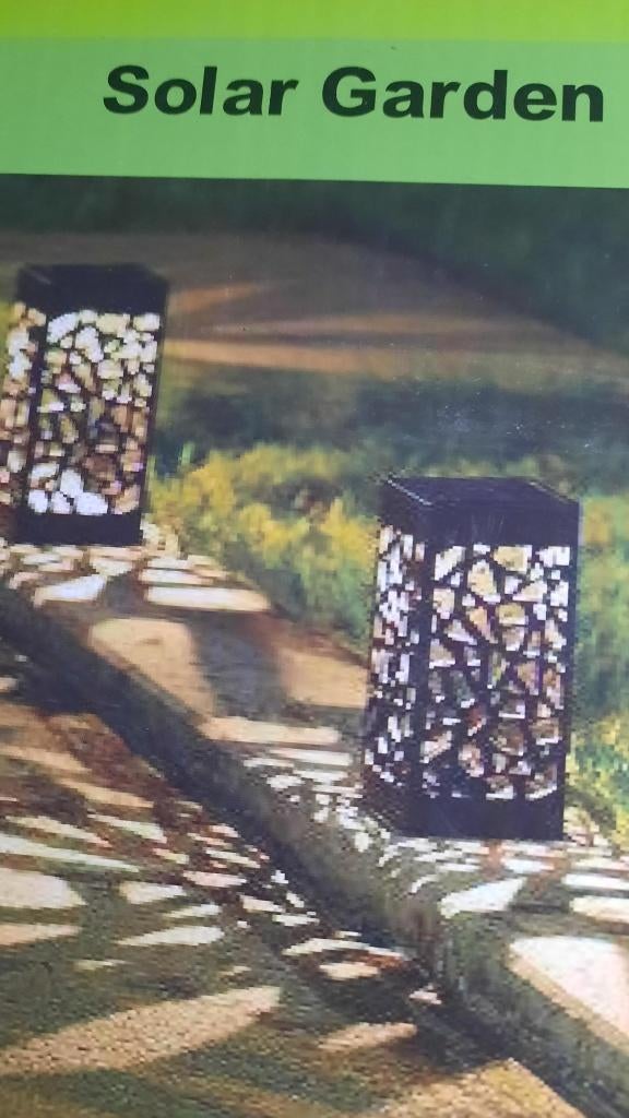tuin lampen 6 stuks solar zonne-led gazonverlichting NIEUW, Tuin en Terras, Buitenverlichting, Zonne-energie, Kunststof, Minder dan 50 watt
