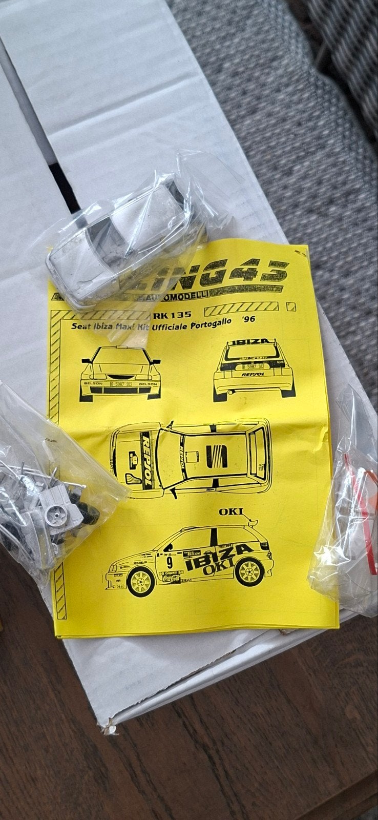 Racing43 Seat Ibiza Maxi Kit Monte-Carlo '96 modelbouwkit, Hobby en Vrije tijd, Modelauto's | 1:43, Ophalen of Verzenden, Nieuw