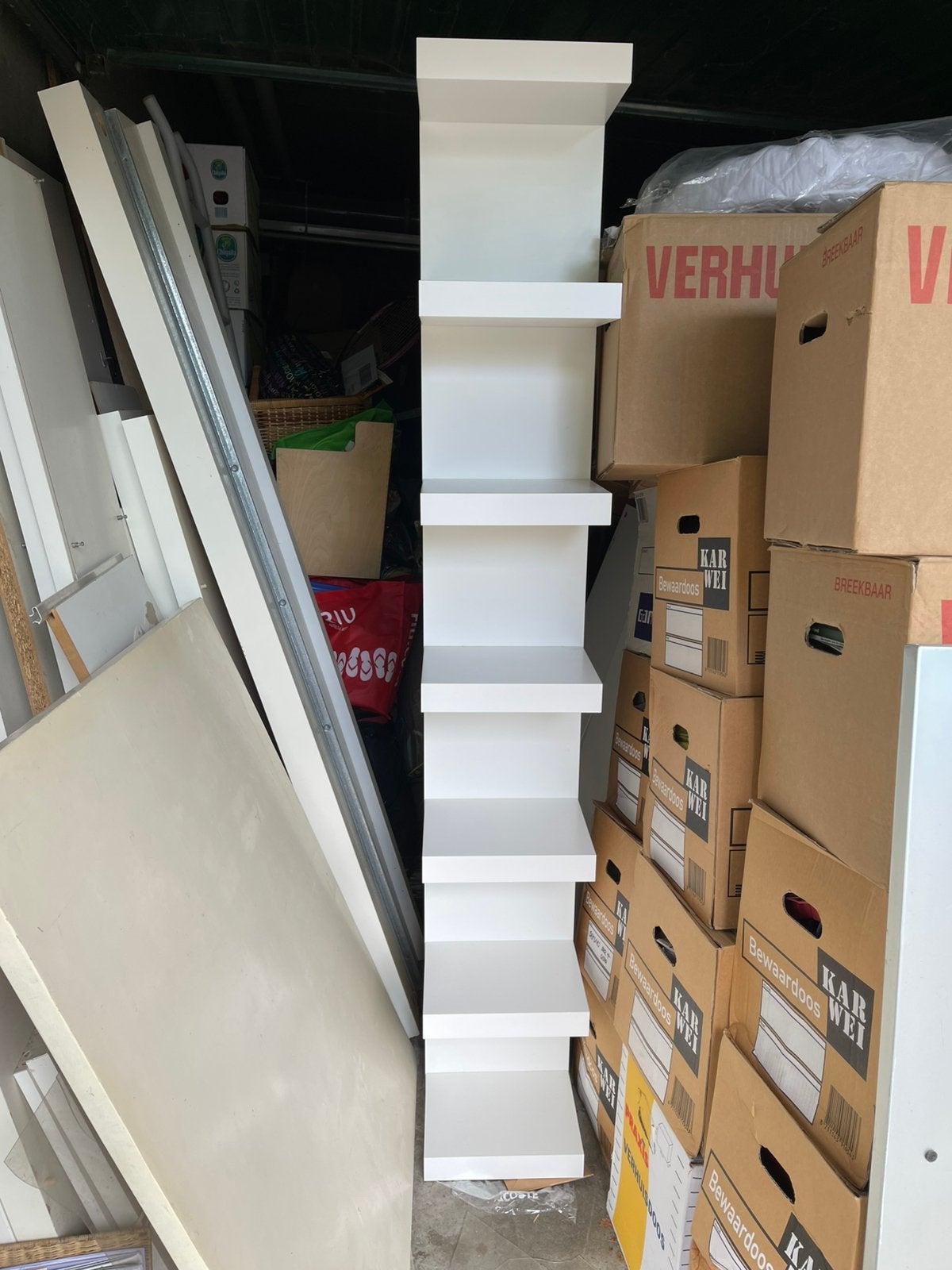 Ikea LACK wandmeubel / wandrek WIT, Ophalen, Zo goed als nieuw, Minder dan 150 cm, Minder dan 100 cm