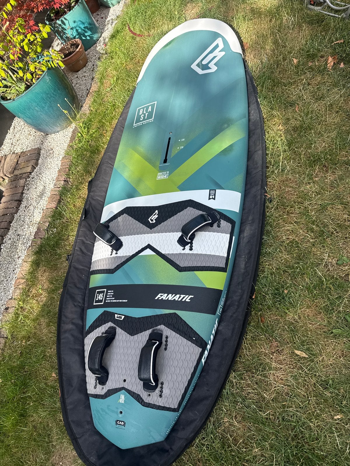 Fanatic Blast LTD 145L 2020 + White water vin + boardbag, Minder dan 250 cm, Fanatic, Ophalen of Verzenden, Zo goed als nieuw