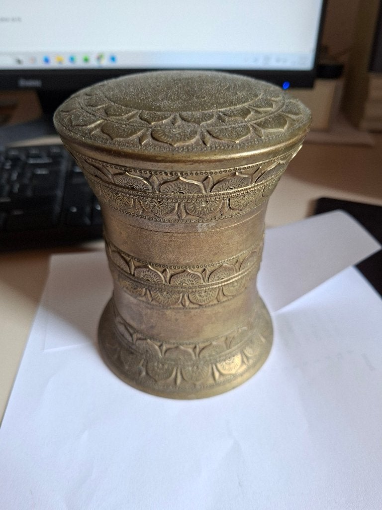 Koperen tabakspot uit Indonesië, Ophalen of Verzenden, Koper