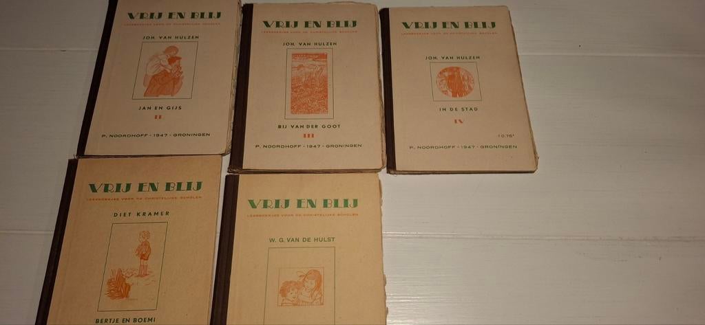 Vrij en blij deel 2,3,4 en Bertje en Boemi, Beppie en Joop, Antiek en Kunst, Antiek | Boeken en Bijbels, Ophalen of Verzenden