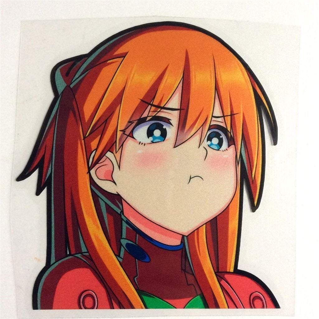 Asuka Evangelion Neon Genesis EVA Vinyl anime sticker, Verzamelen, Stickers, Verzenden, Nieuw, Bedrijf of Vereniging