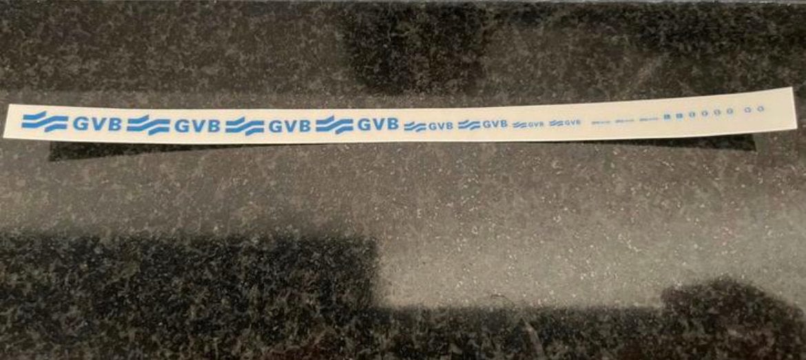 Decals transfer logo set GVB Amsterdam bus ov 1:87 H0, Verzenden, Nieuw, Overige merken