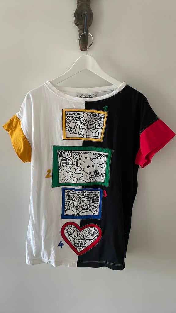 Vintage t-shirt van Jc de Castelbajac, Ophalen of Verzenden, Maat 38/40 (M), Overige kleuren, Korte mouw