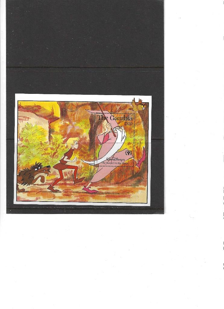 Mi 108 Disney. Gambia. Postfris, Ophalen of Verzenden, Postfris, Overige thema's