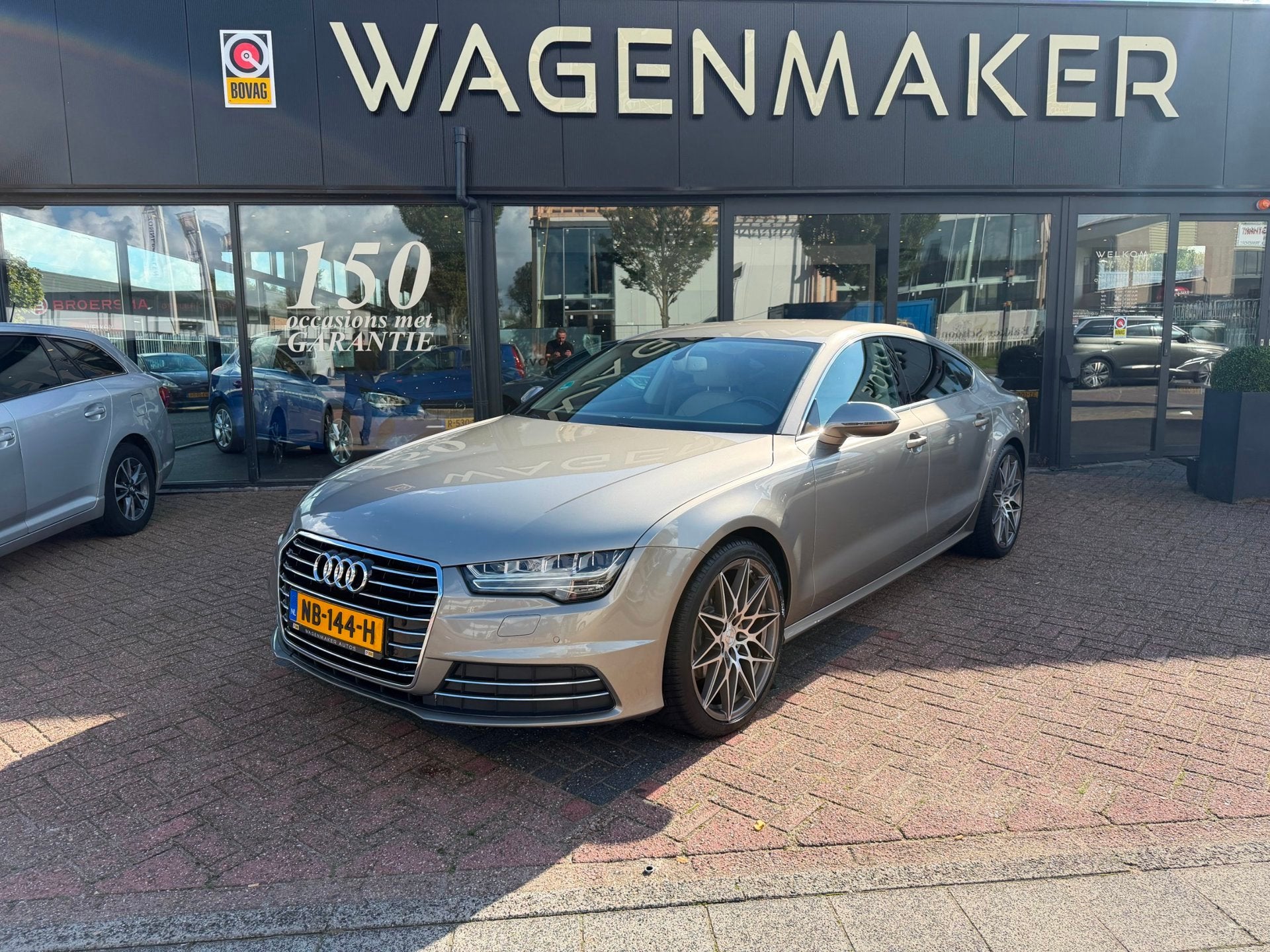 Audi A7 Sportback 1.8 TFSI Pro Line Plus AUT|Leder|NAV|Cam, Auto's, Dealer onderhouden, Gebruikt, 4 stoelen, Bedrijf