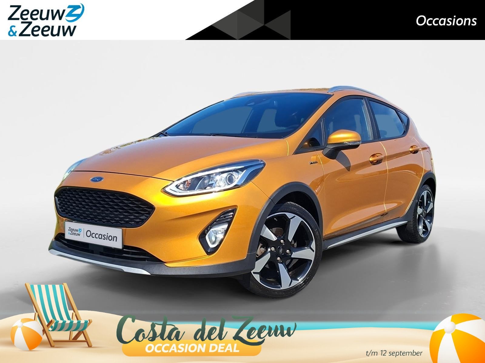 Ford Fiesta 1.0 EcoBoost Active First Edition | Climate Cont, Auto's, Ford, Voorwielaandrijving, Gebruikt, 49 €/maand, Bedrijf
