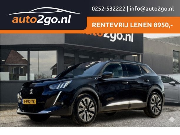 Peugeot e-2008 GT-LINE AUT 91,4% SOH 79D.KM! PANODAK LEDER N, 136 pk, Gebruikt, 322 km, Zwart