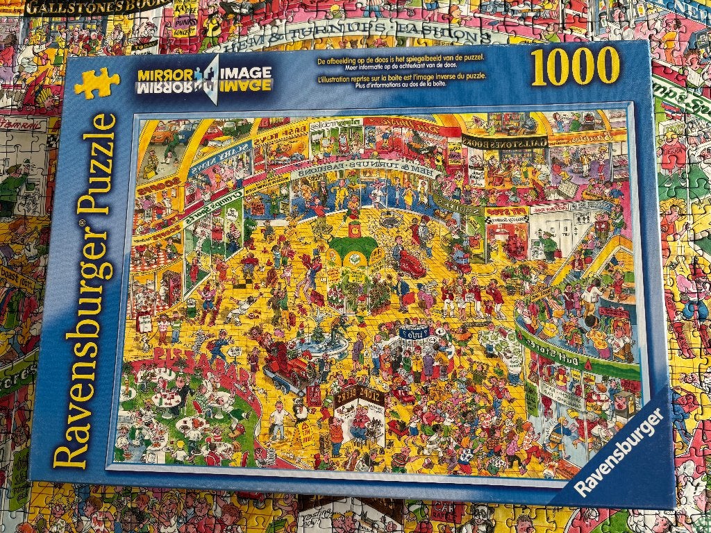 Ravensburger Mirror Image, Movie set 1 en Time Travel 3, Ophalen of Verzenden, 500 t/m 1500 stukjes, Zo goed als nieuw, Legpuzzel