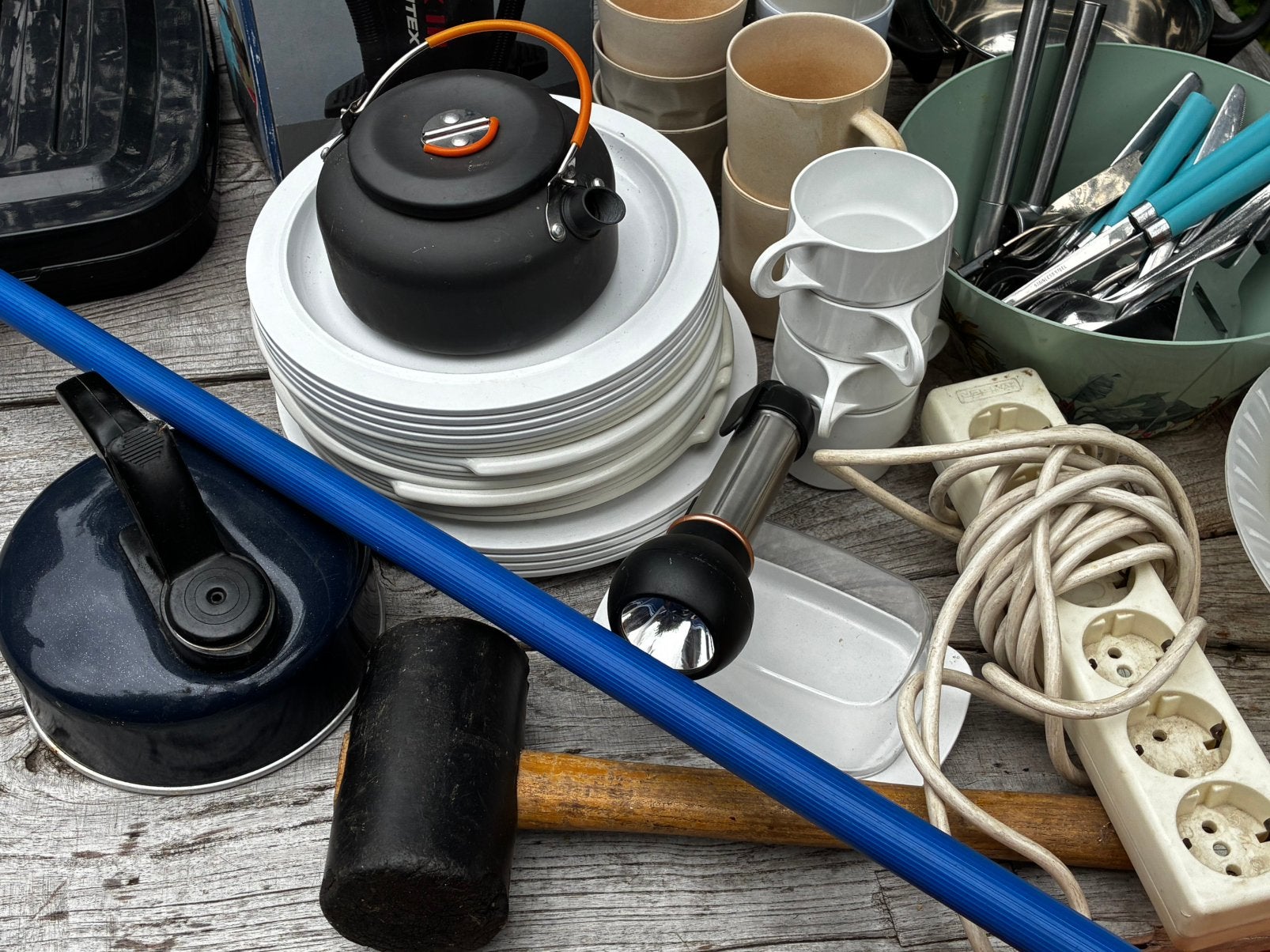 Diverse kampeerspulletjes, Ophalen