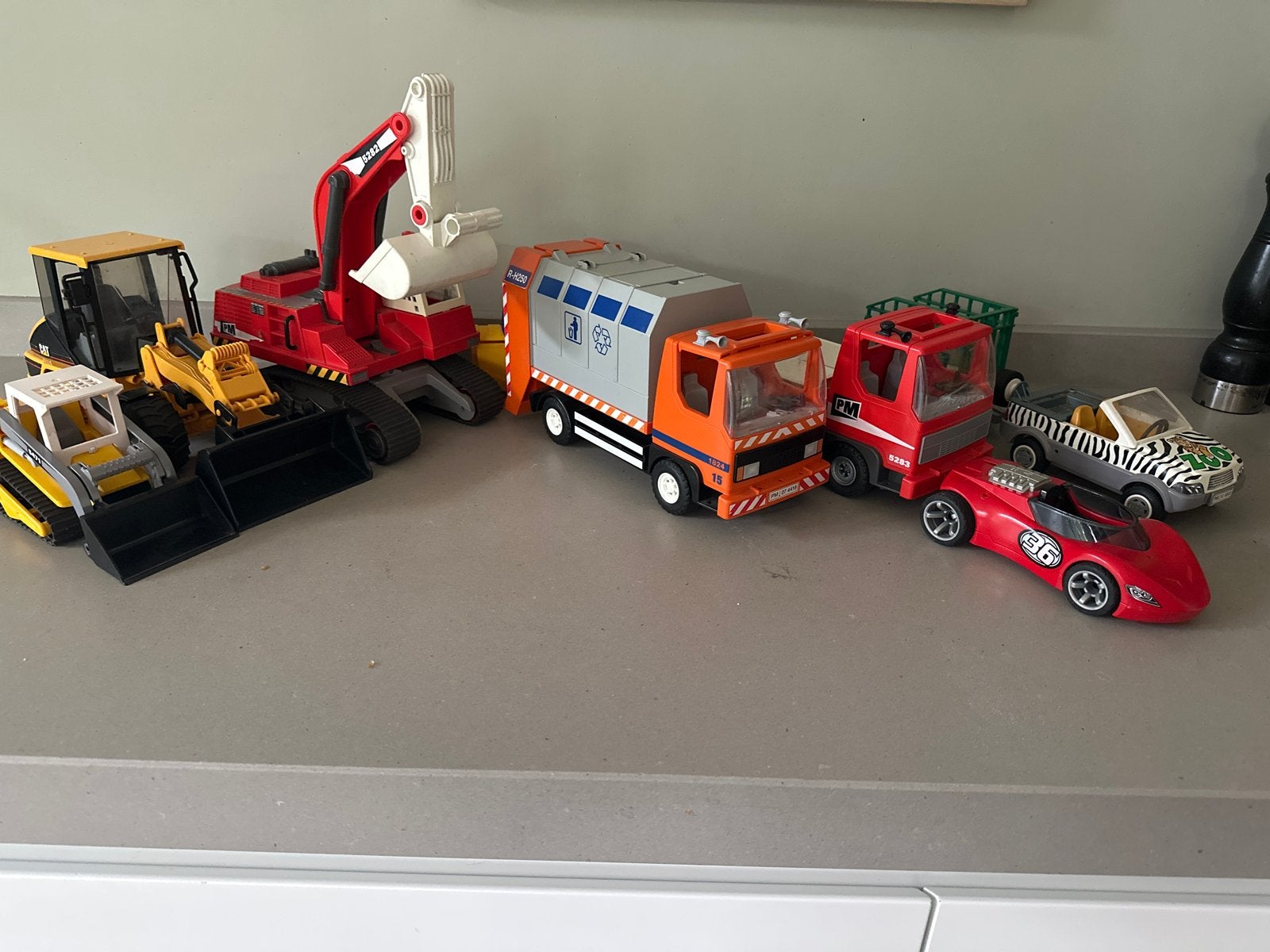 Playmobil Voertuigen Set - Graafmachines, Vrachtwagens, Auto, Ophalen of Verzenden, Gebruikt