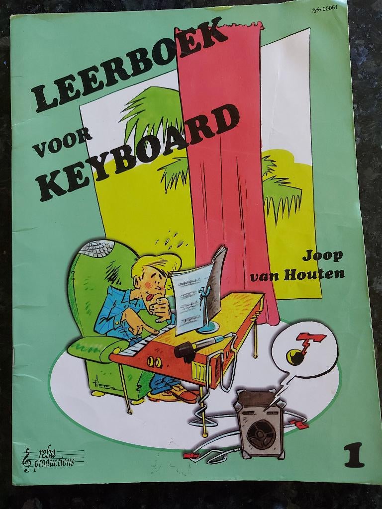 Leerboek voor keyboard - Joop van Houten, Gebruikt, Les of Cursus, Ophalen of Verzenden, Keyboard