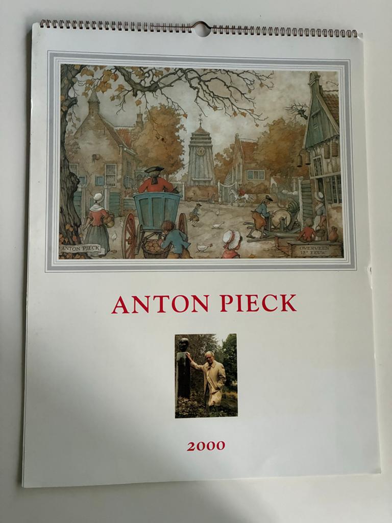 Anton Pieck Kunstkalender 2000 | L 45 cm B 34 cm, Diversen, Kalenders, Ophalen of Verzenden, Maandkalender