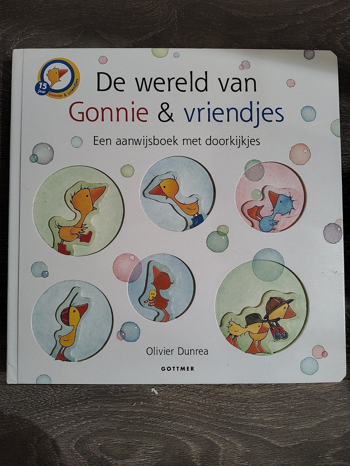 De wereld van Gonnie & vriendjes  Aanwijsboek met doorkijkje, Zo goed als nieuw, Ophalen, Olivier Dunrea, Uitklap-, Voel- of Ontdekboek