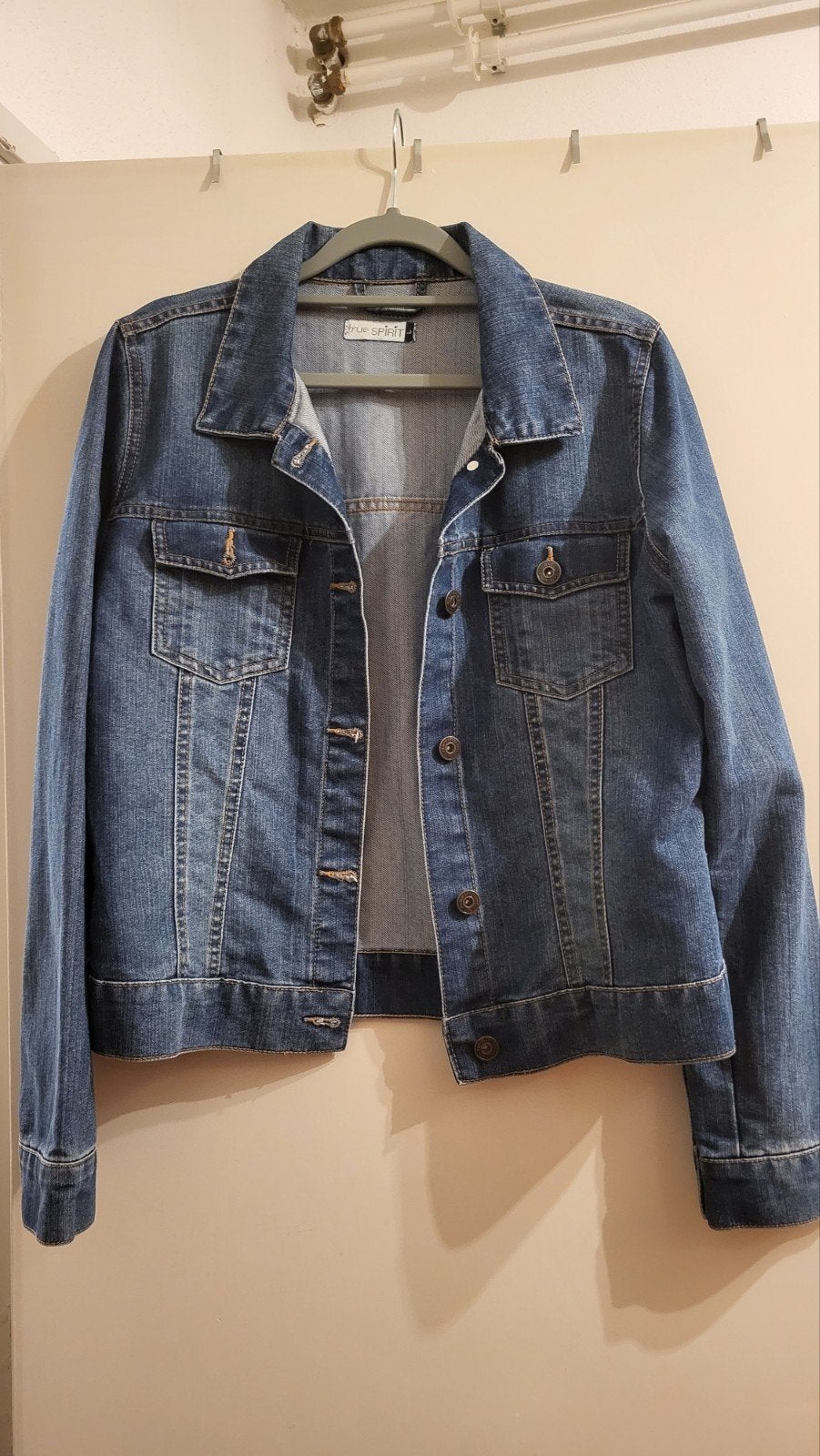 Spijkerjasje , maat S/M, Ophalen, Zo goed als nieuw, Maat 38/40 (M), Blauw