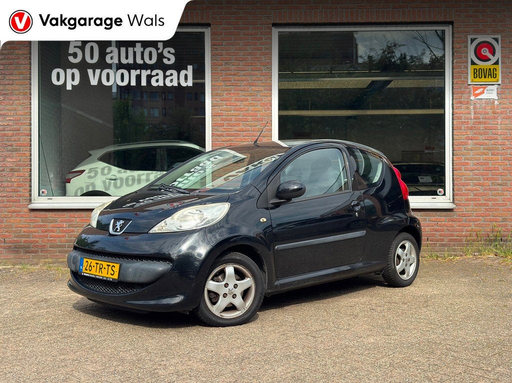 Peugeot 107 1.0-12V XS | Airco | Automaat | Elektrische rame, Auto's, Peugeot, Stof, Gebruikt, Zwart, Origineel Nederlands