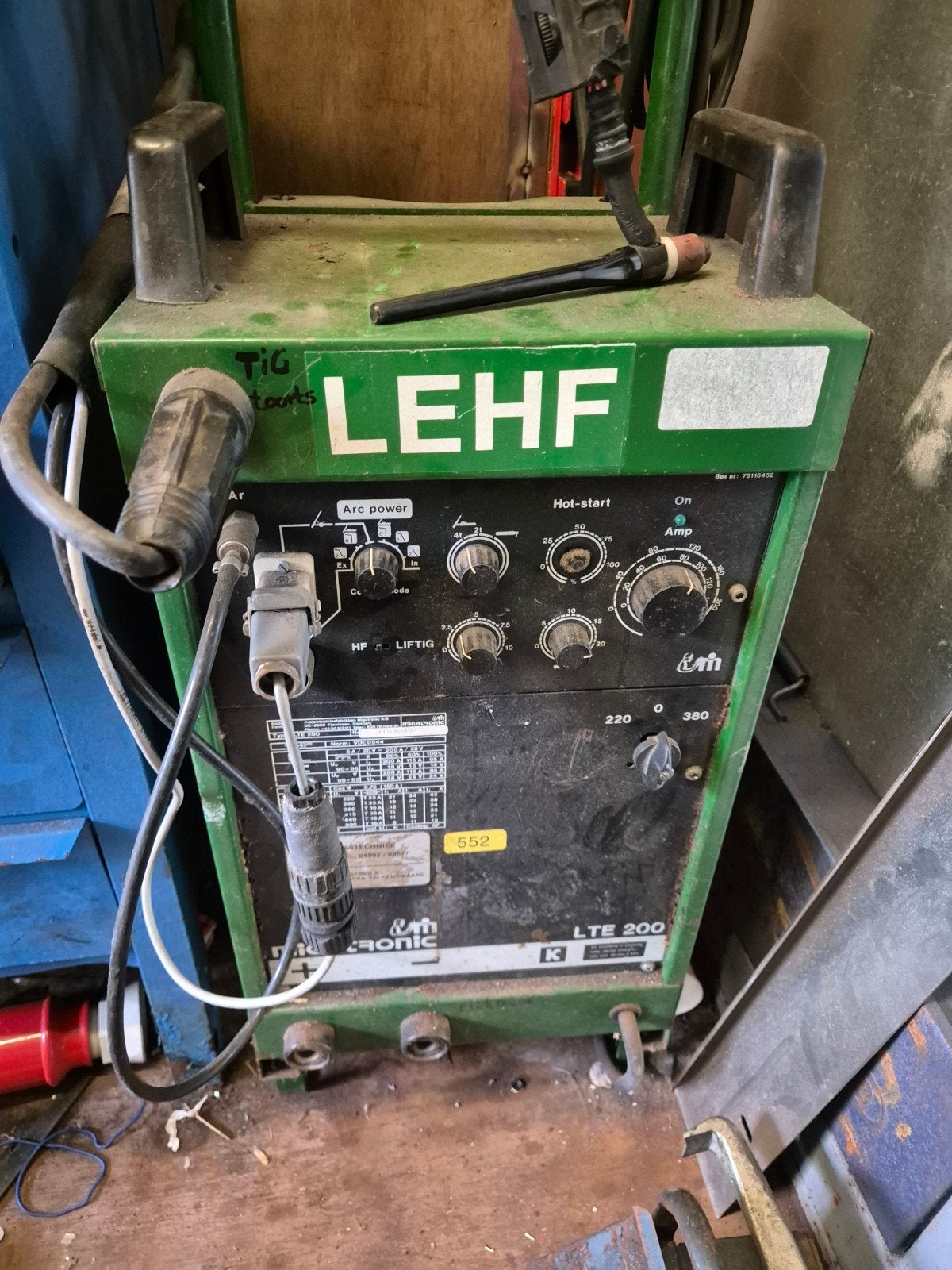 Migatronic LTE 200 defect, Doe-het-zelf en Verbouw, Ophalen, Gebruikt, 150 tot 250 ampère, Tig