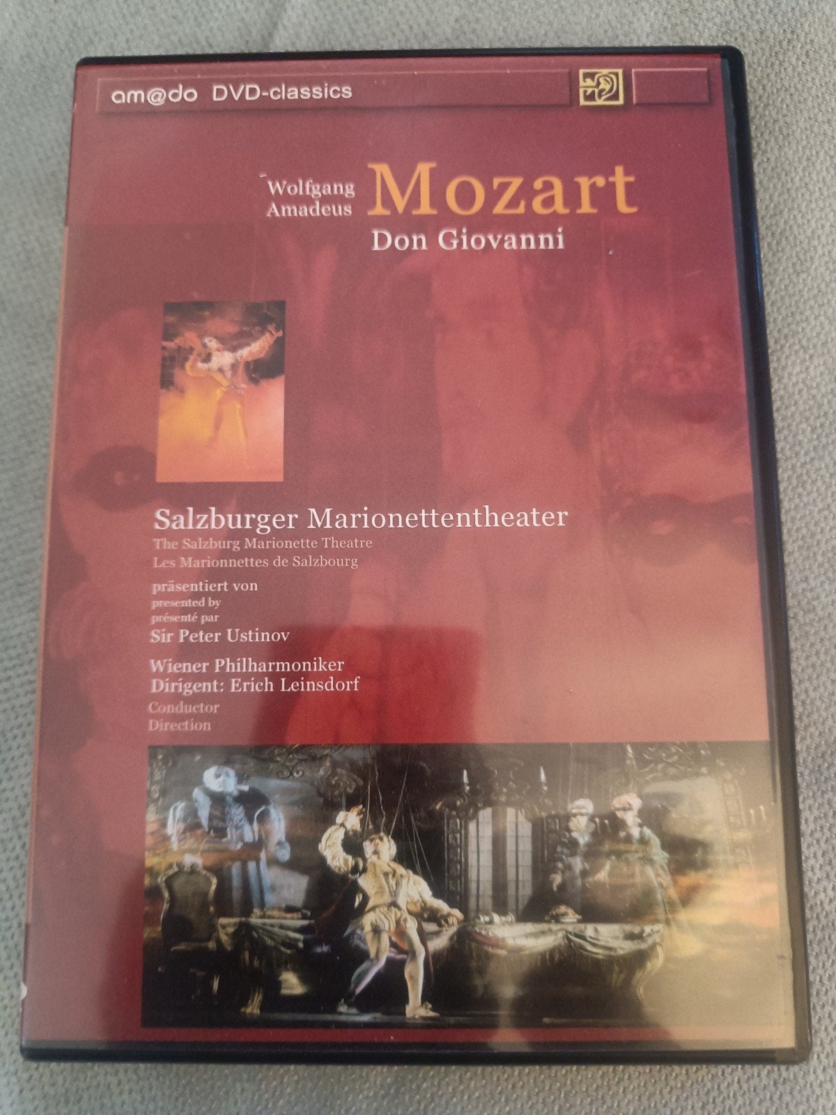 Mozart - Don Giovanni - Salzburger Marionettentheater DVD, Ophalen of Verzenden, Zo goed als nieuw, Inclusief doosje