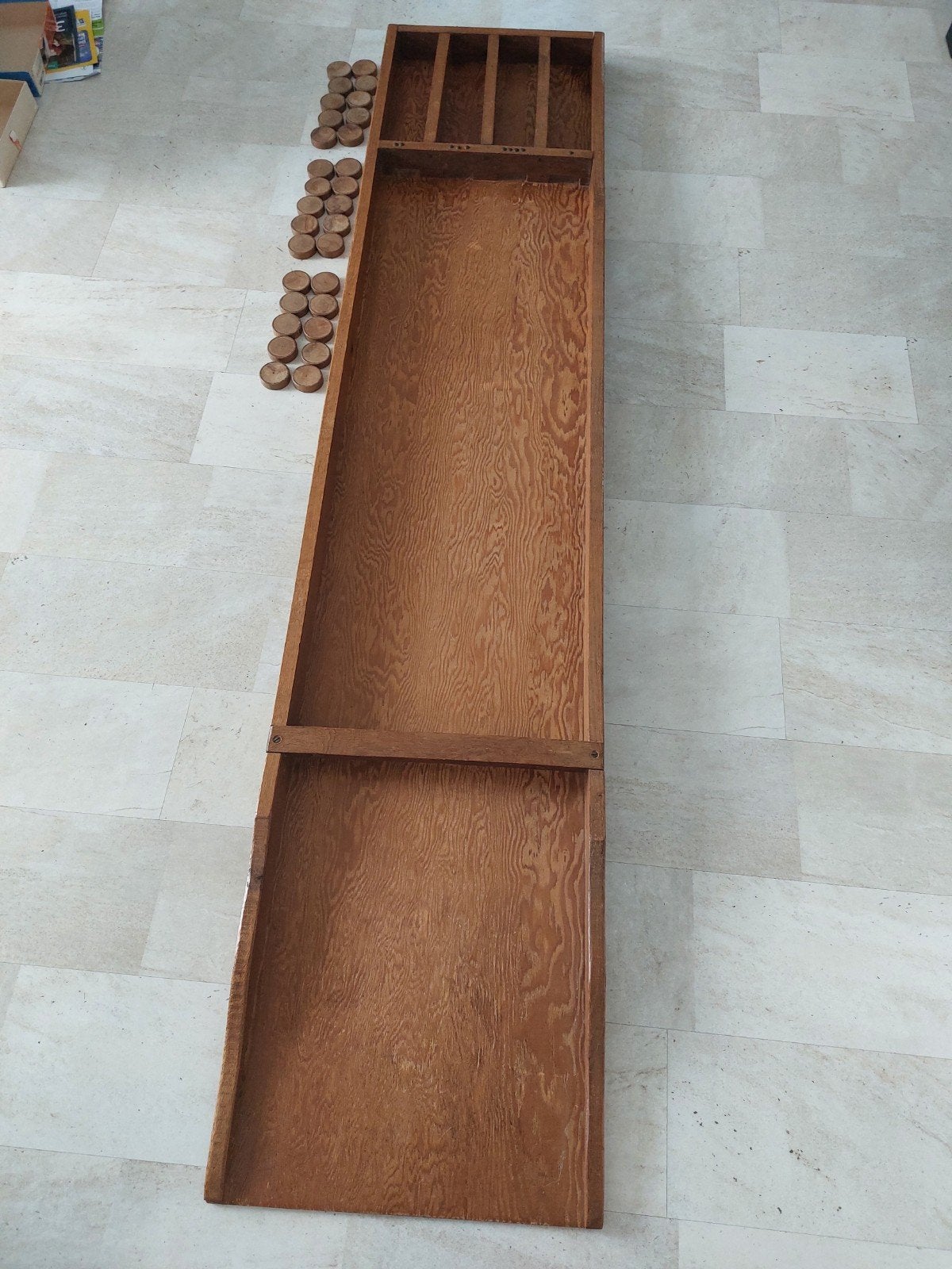 Robuuste en stevige sjoelbak - 2.14 x 45 cm, Hobby en Vrije tijd, Gezelschapsspellen | Bordspellen, Een of twee spelers, Ophalen