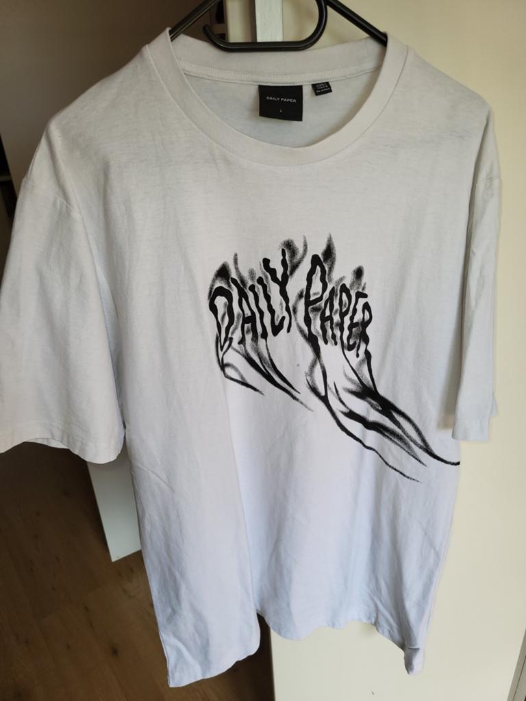 Daily Paper T-shirt met print -print, Maat 52/54 (L), Wit, Ophalen of Verzenden, Zo goed als nieuw