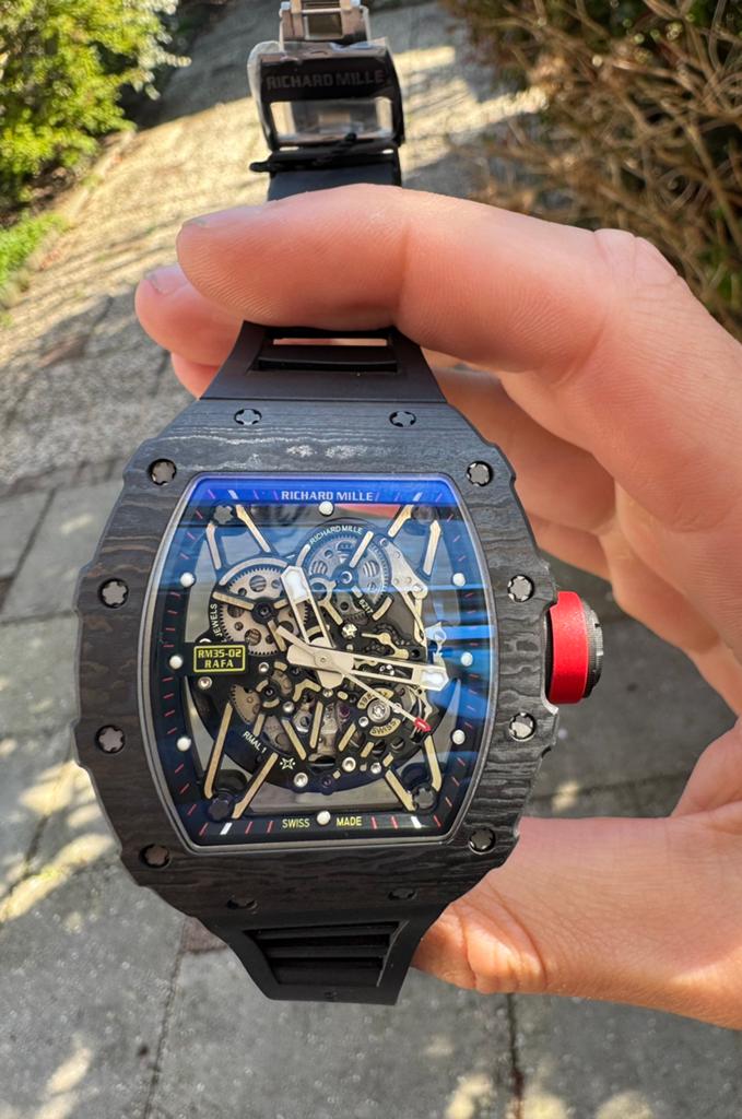 Richard Mille 35-02 Rafael Nadal, Sieraden, Tassen en Uiterlijk, Horloges | Heren, Nieuw, Polshorloge, Overige merken, Overige materialen