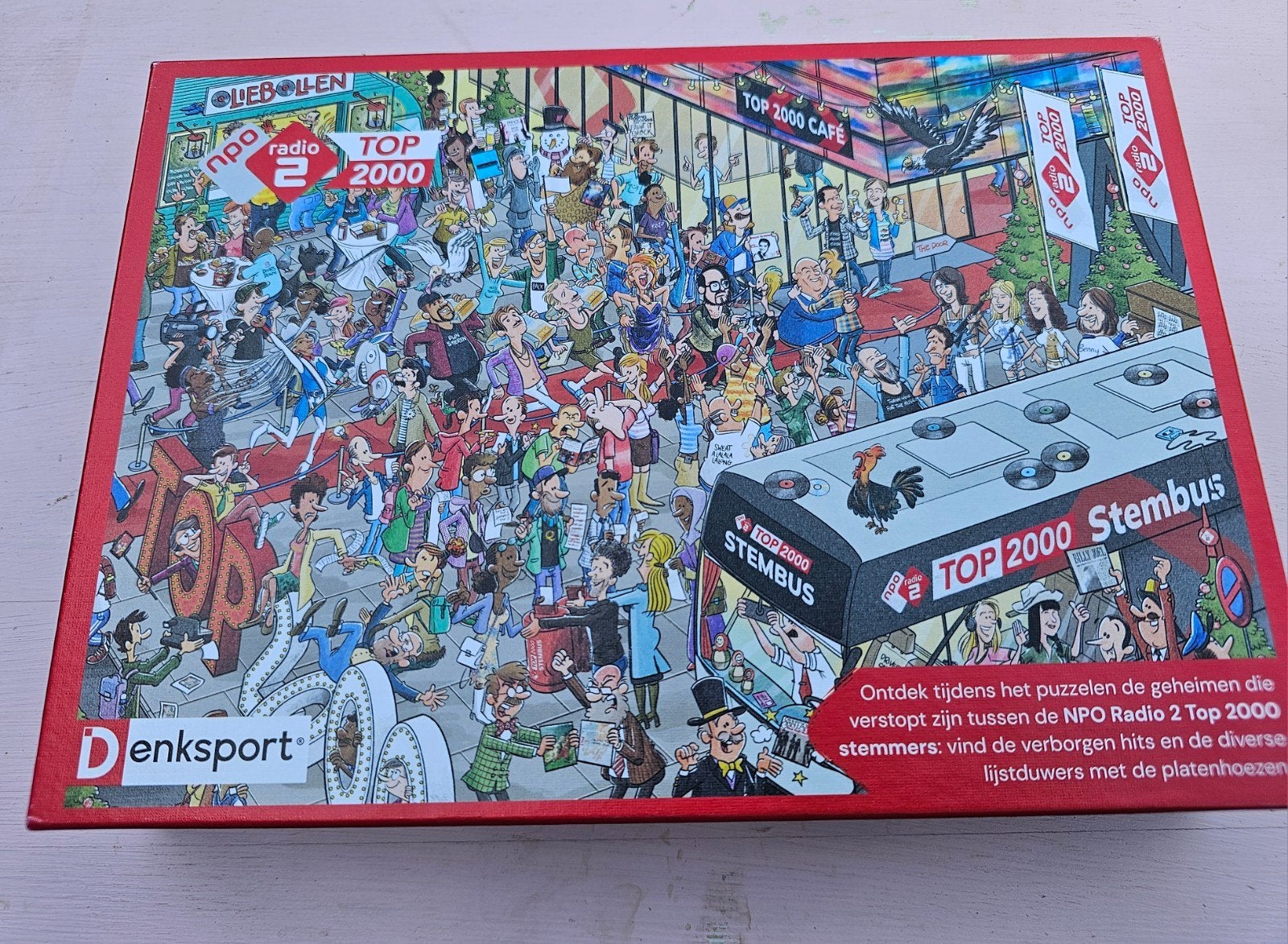 de Npo radio 2 top 2000 stembus denksport puzzel, Ophalen of Verzenden, 500 t/m 1500 stukjes, Zo goed als nieuw, Legpuzzel