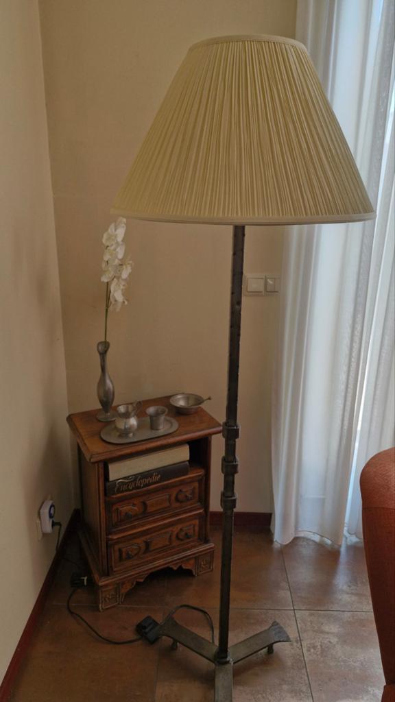 Staande kaplamp 165cm hoog - Klassiek design, Ophalen, Gebruikt, Klassiek, Metaal