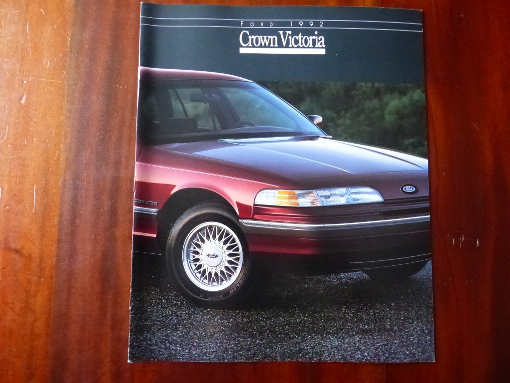Ford Crown Victoria 1992 brochure USA, Verzenden, Zo goed als nieuw, Ford