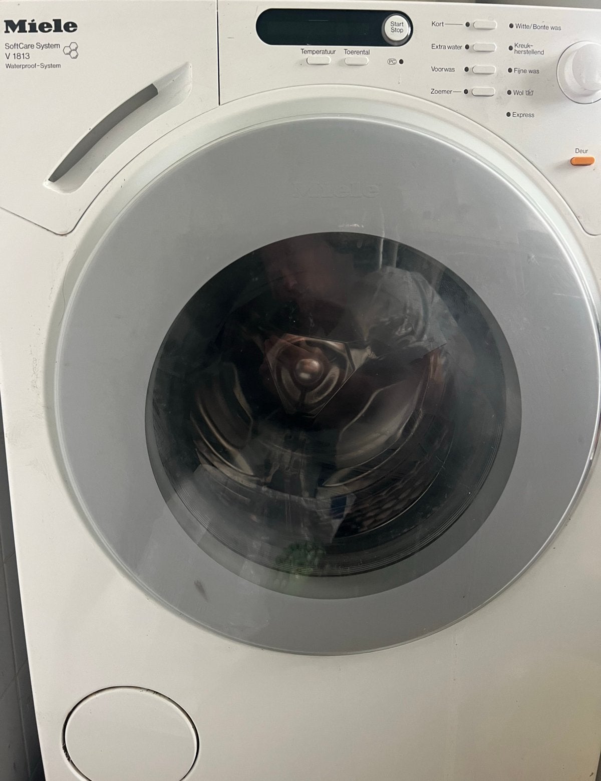 Miele SoftCare System V 1813 Wasmachine, Ophalen, Gebruikt, Voorlader, Kort programma