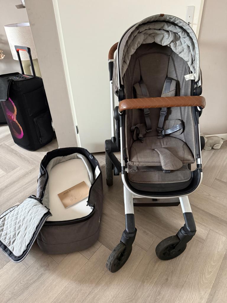 Joolz Day2 Quadro kinderwagen + reiswieg, voetenzak,adaptors, Overige merken, Ophalen of Verzenden, Zo goed als nieuw, Combiwagen
