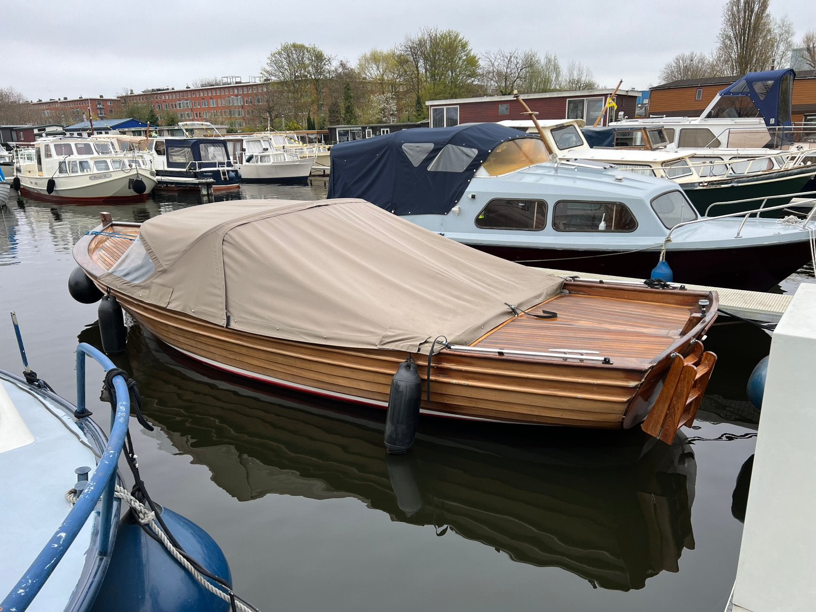 Houtensloep, Watersport en Boten, Consoleboot, Gebruikt, Binnenboordmotor, Rondzit