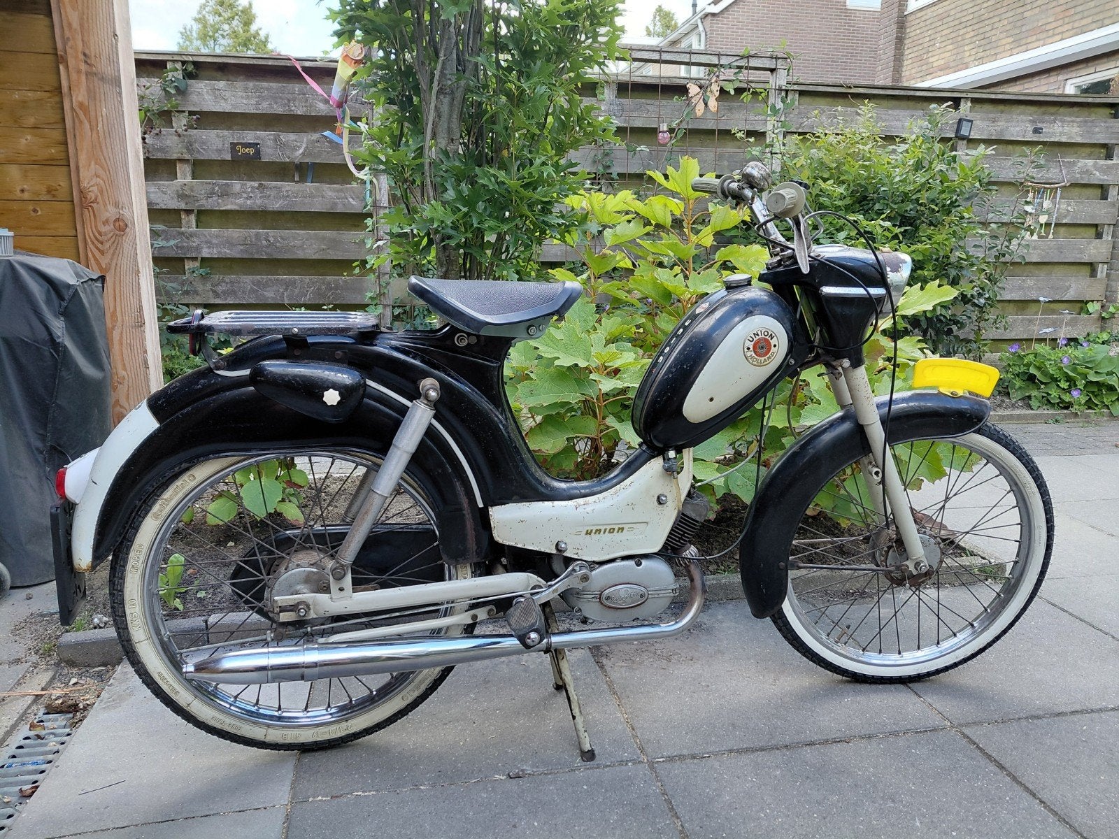 Union bromfiets met Sachs motor - Klassieke oldtimer, Fietsen en Brommers, Brommers | Oldtimers, Maximaal 45 km/u, 2 versnellingen
