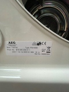 Foto 6 van Wasdroger AEG