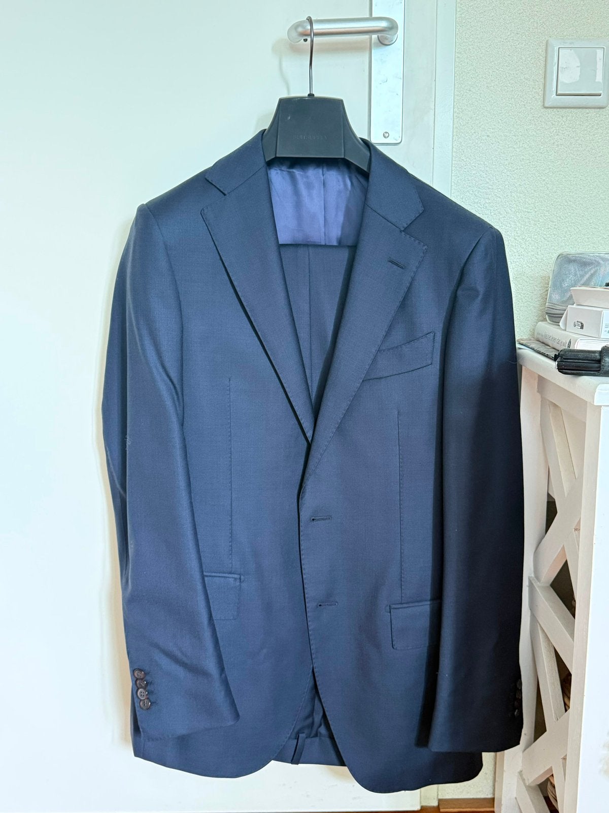 Suitsupply pak, lengte maat 94, Ophalen of Verzenden, Zo goed als nieuw, Maat 48/50 (M), Blauw